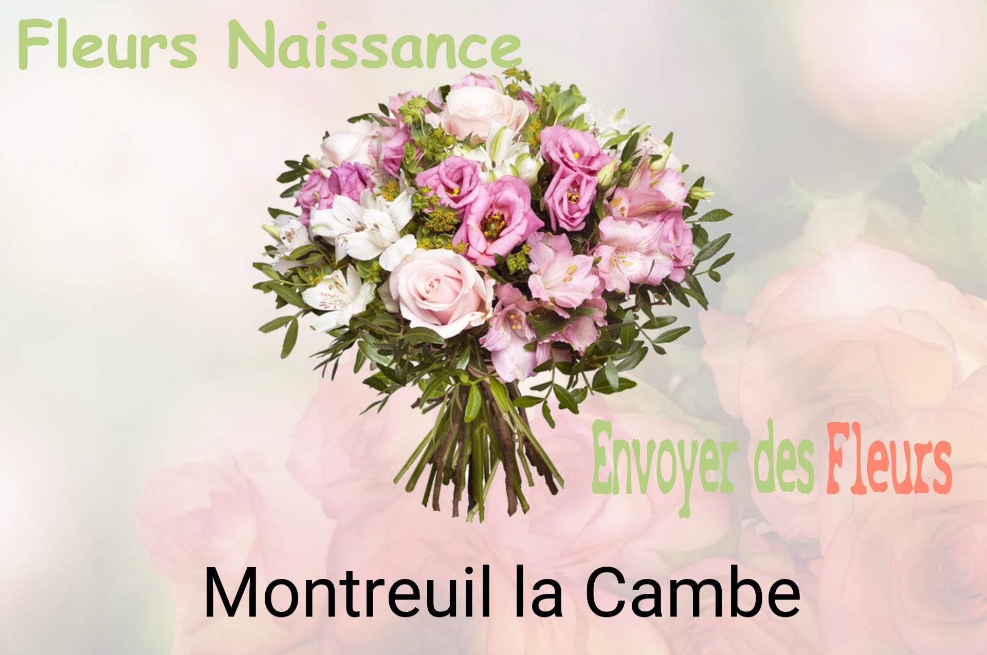 Bouquet de fleurs de naissance livré à Montreuil-la-Cambe