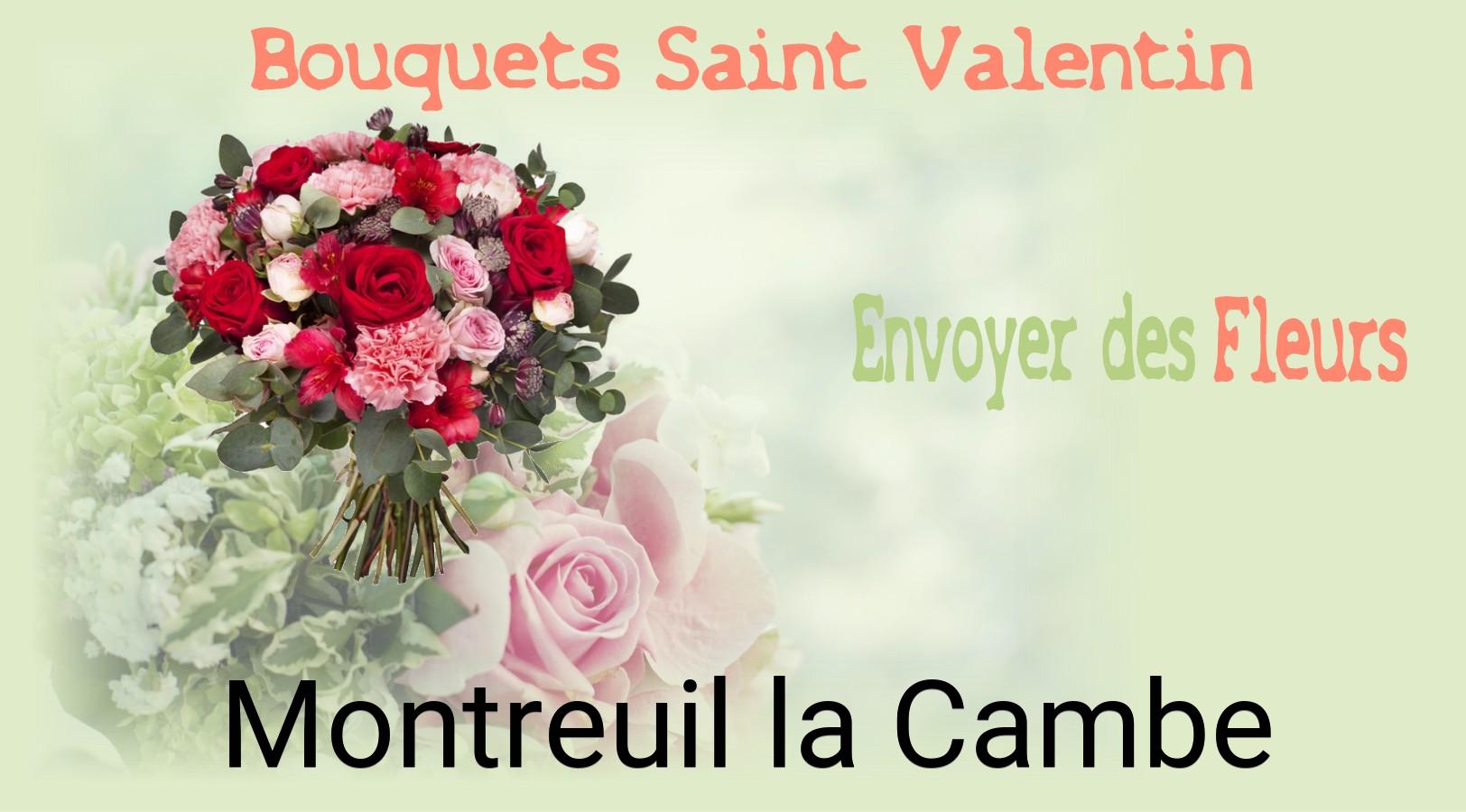 Roses de Saint-Valentin livrées à Montreuil-la-Cambe